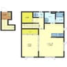 CASA-COTONEⅠ 1LDKの間取り