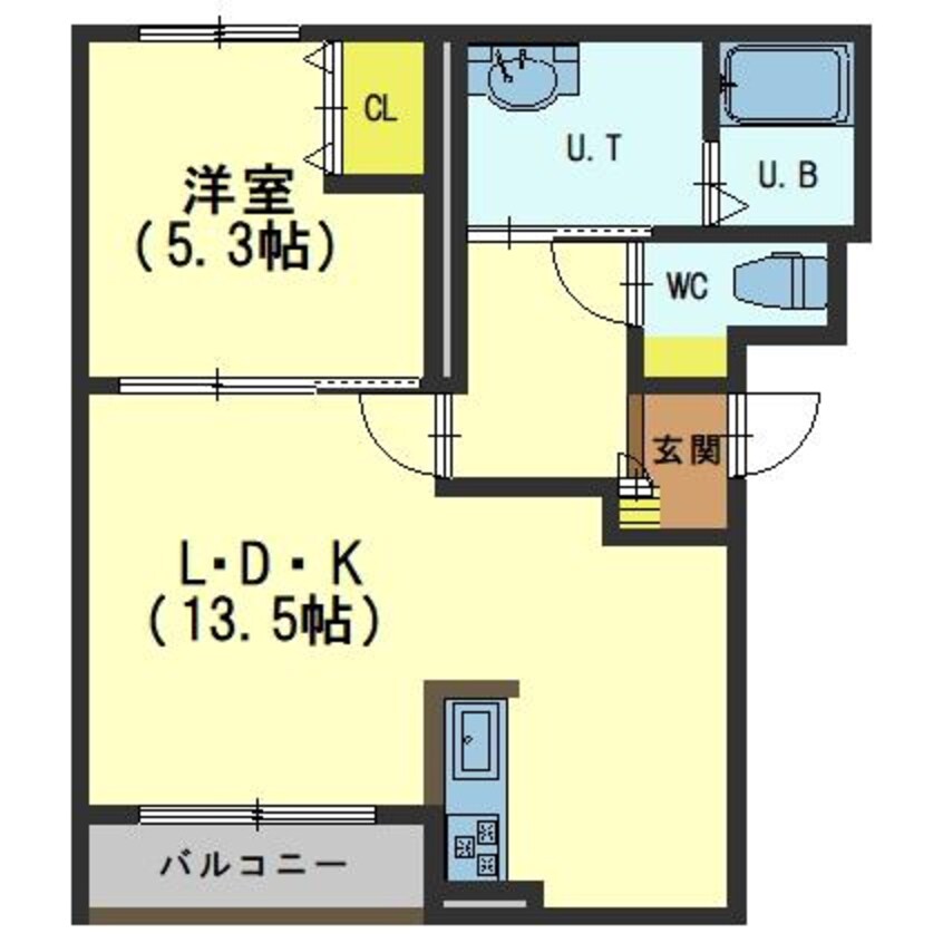 間取図 Rヒルズコート高盛