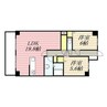 シャトーム大森 2LDKの間取り