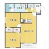 レジデンス大縄町 2LDKの間取り