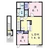 ボンヌールコート 2LDKの間取り