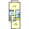 プランドール石川 1LDKの間取り