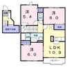 サンリット東山 3LDKの間取り