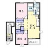 ステイトハイム 2DKの間取り