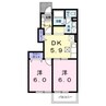 プロムナードIKEDA 2Kの間取り