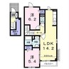 グランSフィールドⅠ 2LDKの間取り