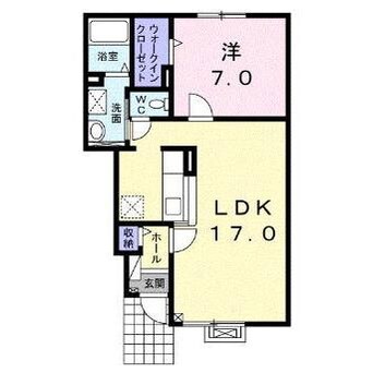 間取図 エルムプラシードA11号館
