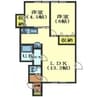 カーサヒラソル 2LDKの間取り