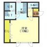 アークヒルズ山の手 1Kの間取り