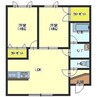 コンフォートＷ 2LDKの間取り