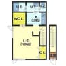 グレイス本通 1Rの間取り