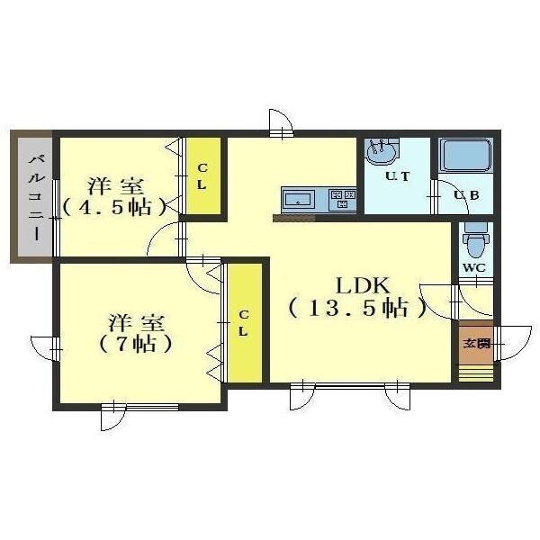 間取り図 湯川荘