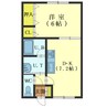 コーポ吉川 1DKの間取り