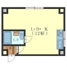 コーポオザキ 1Rの間取り