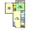 ロイヤルライフ富岡 2DKの間取り