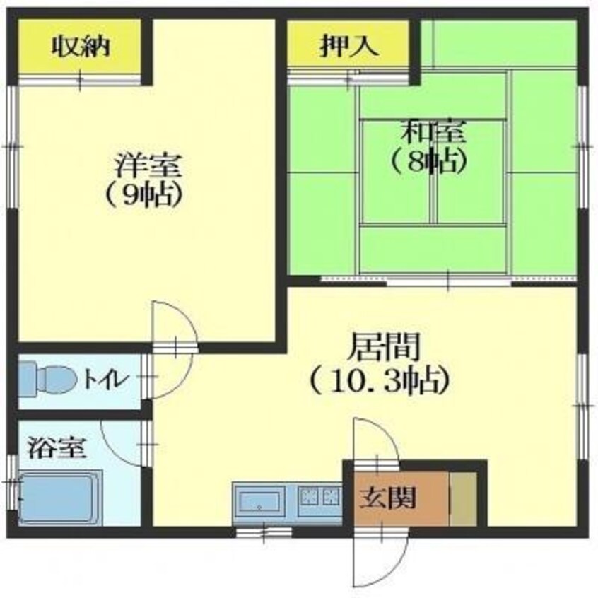 間取図 加我アパートA