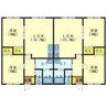 クリーンリバー七飯 2LDKの間取り