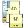 セントラルコート 1LDKの間取り