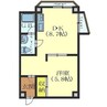 マンション函館 1DKの間取り