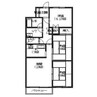 マンション北斗富岡Ⅱ 3LDKの間取り