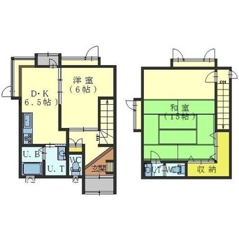 間取図 東山3-11貸家