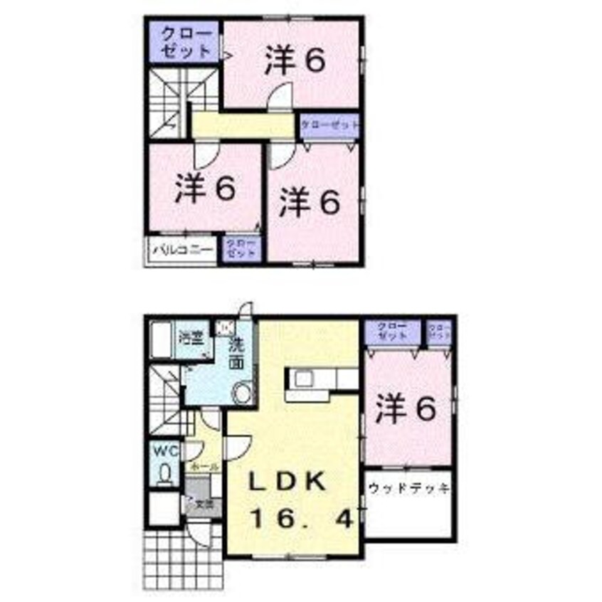 間取図 サンシャイン桔梗