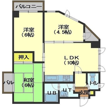 間取図 グランビュー本通