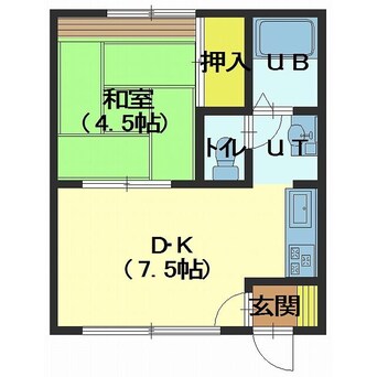 間取図 ハイツ23