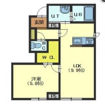 間取図 セジュールウィット田家