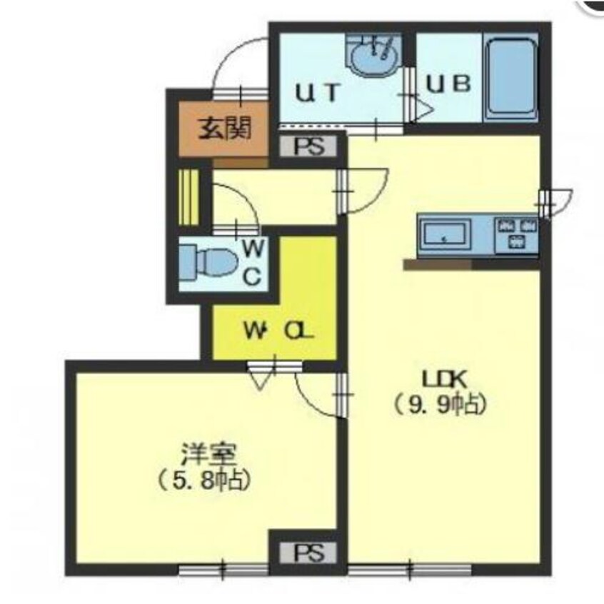 間取図 セジュールウィット田家