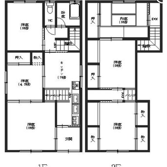 間取図 住吉町14貸家