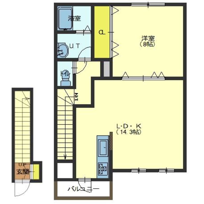 間取図 アメニティコートK・H