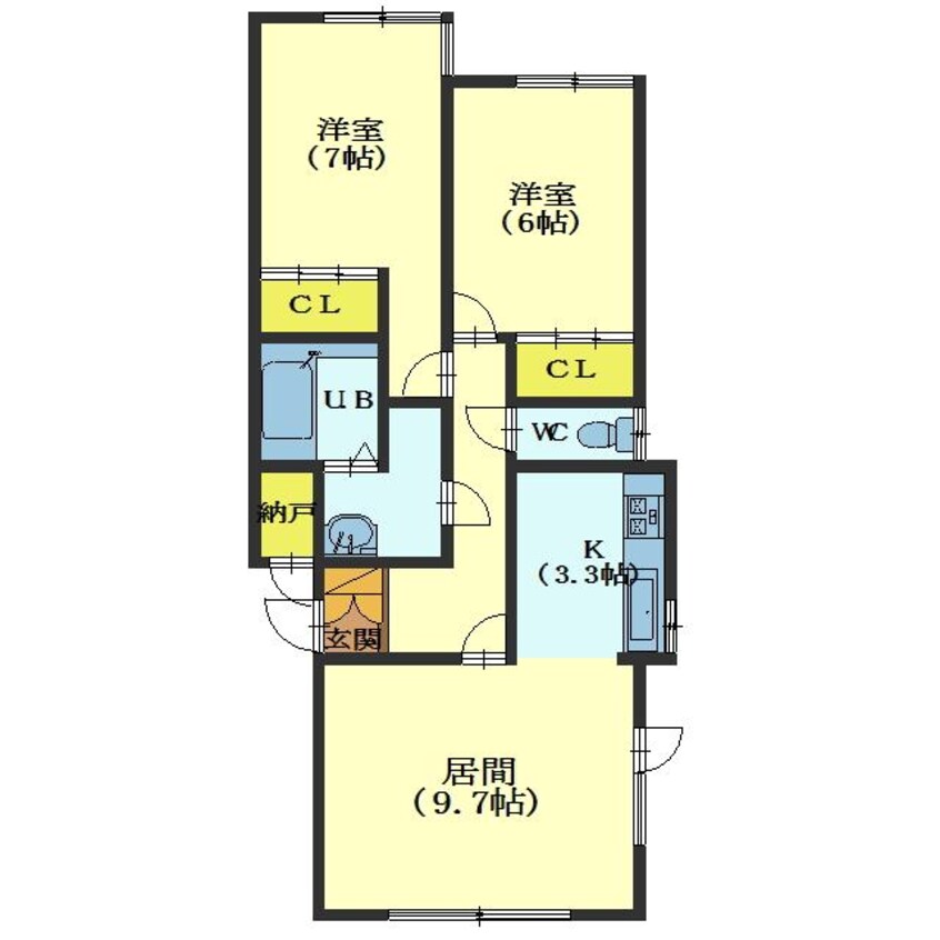 間取図 ハイツピレニー