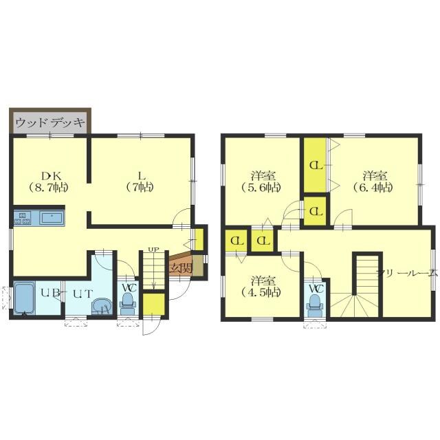 間取り図 北斗市向野3丁目貸家