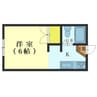 マンション白樺 1Kの間取り