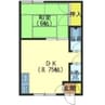 コーポ浩洋 1DKの間取り