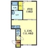 クローバーライフ昭和 1LDKの間取り
