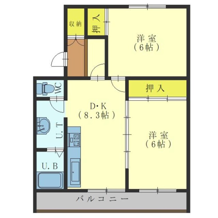 間取図 ヴィラナリー函館4号棟