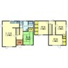 湯浜町5-7貸家 4LDKの間取り