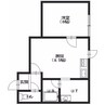 エクセレント美原 1DKの間取り