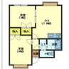 ハッピーハイム日吉 2DKの間取り