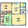 吉田アパート 2LDKの間取り