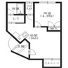 マンションノースロード 1LDKの間取り