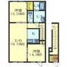 Prince K.RⅣ 2LDKの間取り