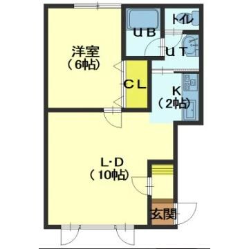 間取り図 レジデンスカメリアB棟