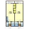 ビバリアⅠ 1Rの間取り