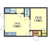 ノースマイン 1DKの間取り