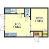 ノースマイン 1DKの間取り