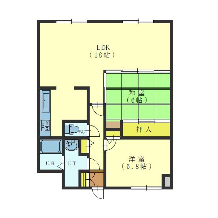 間取図 ライオンズマンション的場町