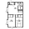 ホワイトハウス 2DKの間取り